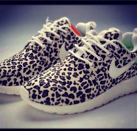 animal print nike running shoes.